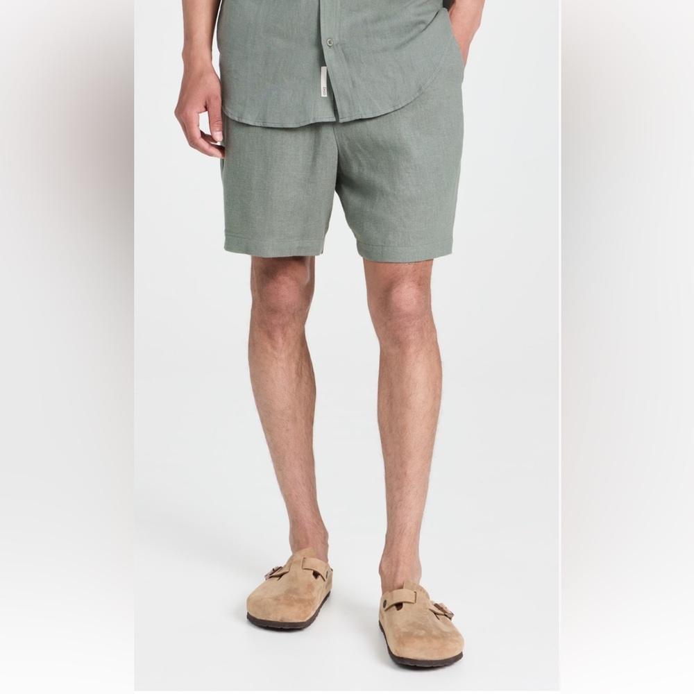 Onia Classic Pull On Linen Shorts 6.25"